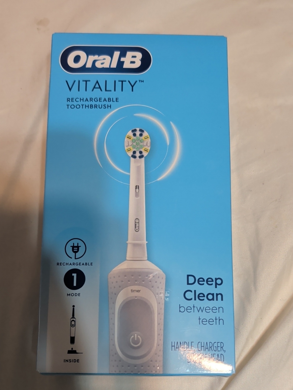 Oral B Vitality Rechargeable Electric Toothbrush - White